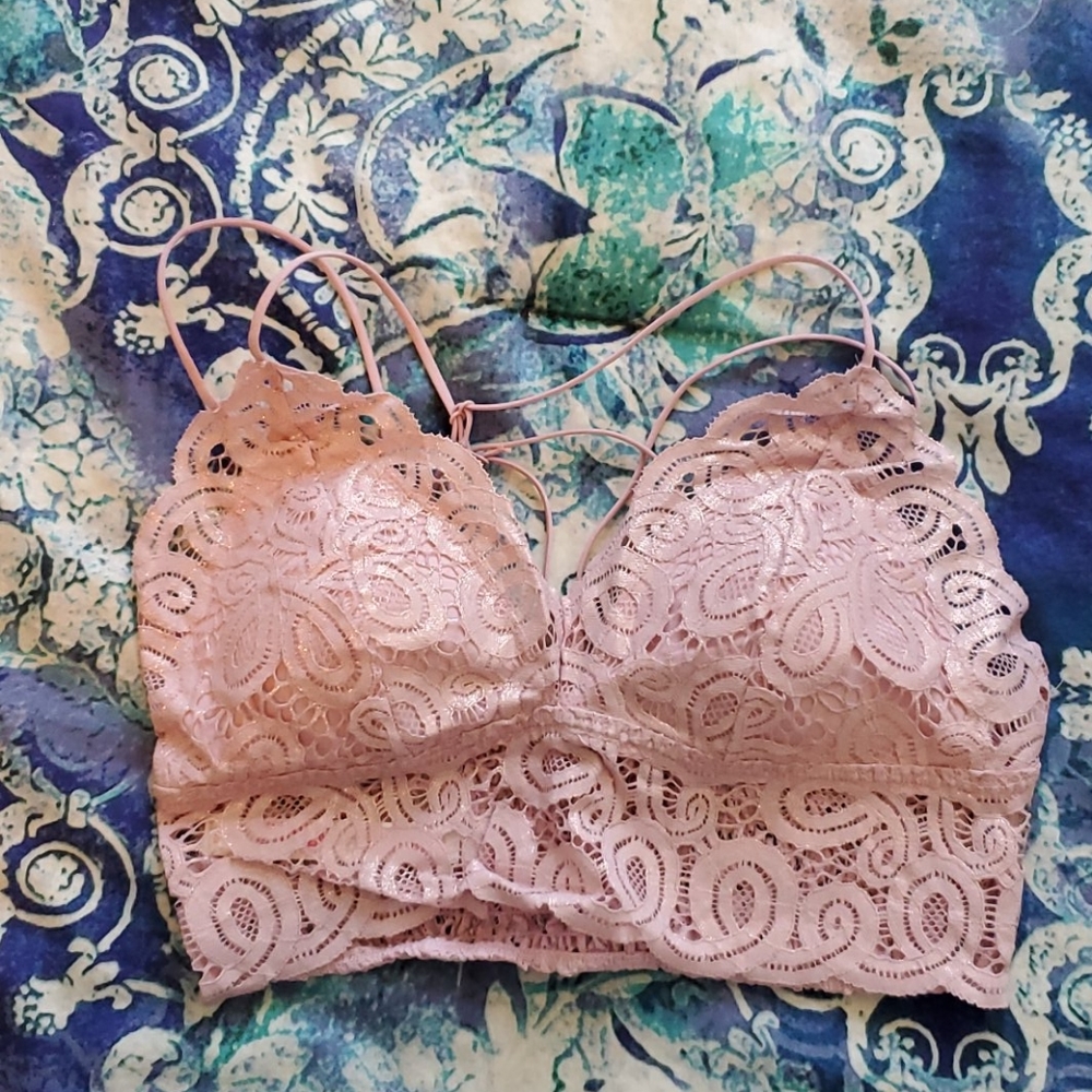 New Shimmery Pink Bralette by Pink VS